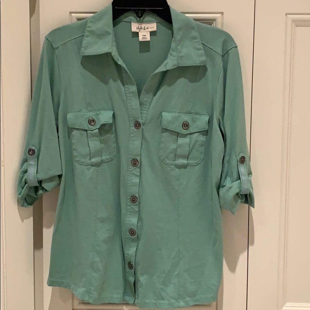 Style & Co Casual Button Up